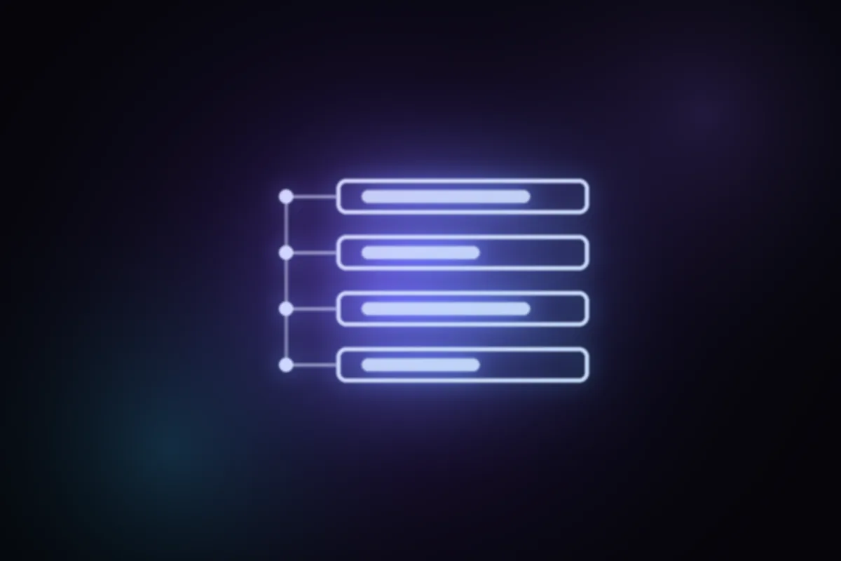 Abstract glowing artwork: four connected steps stacked in order, one for each part of the SOAP method